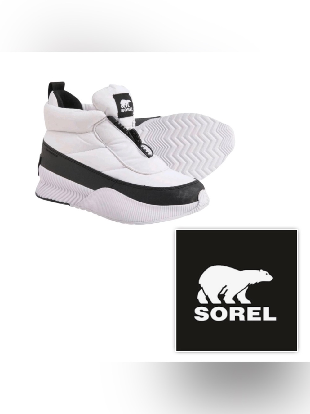 NIB SOREL Women 8 out n about puffer waterproof winter snow boots sneakers shoes